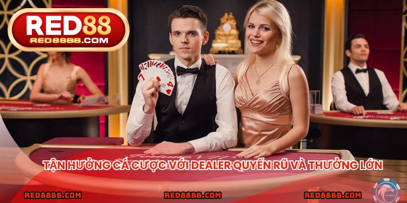 Tận hưởng cá cược với dealer quyến rũ và thưởng lớn