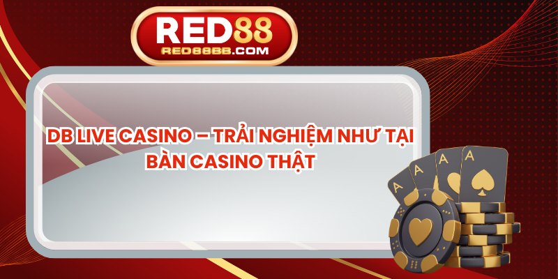 DB Live Casino – Trải Nghiệm Như Tại Bàn Casino Thật