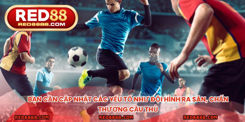 Bạn cần cập nhật các yếu tố như đội hình ra sân, chấn thương cầu thủ